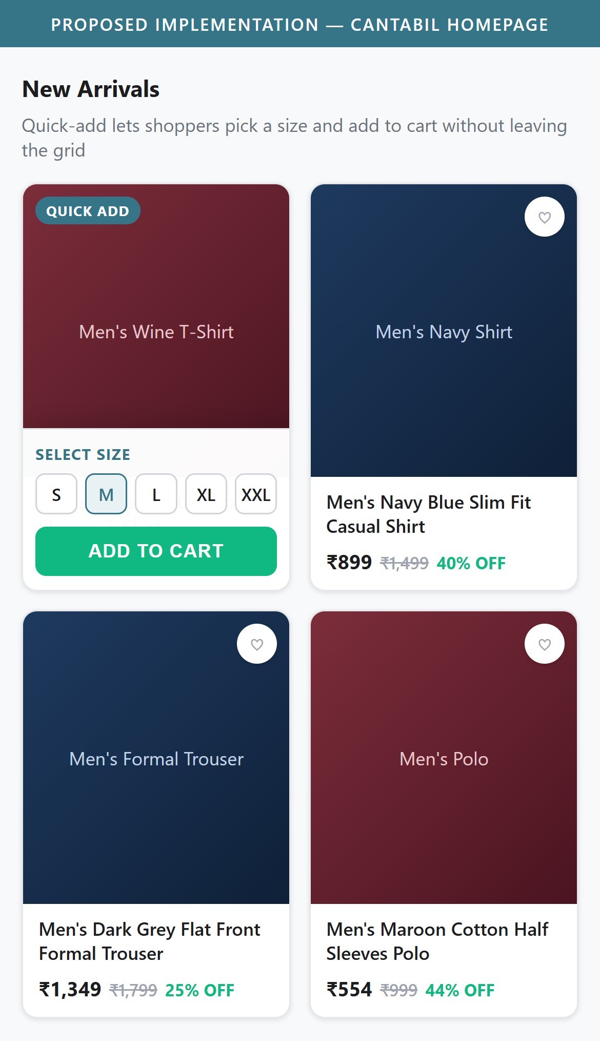 Best-practice mockup — Mobile